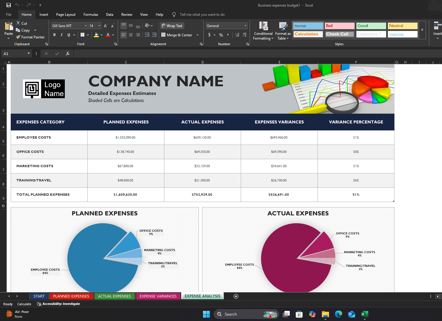 Event, Budget,(Seminar) ,Template, download