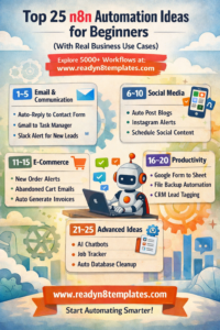 Top 25 n8n automation ideas for beginners