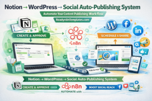 Notion to WordPress social auto-publishing system