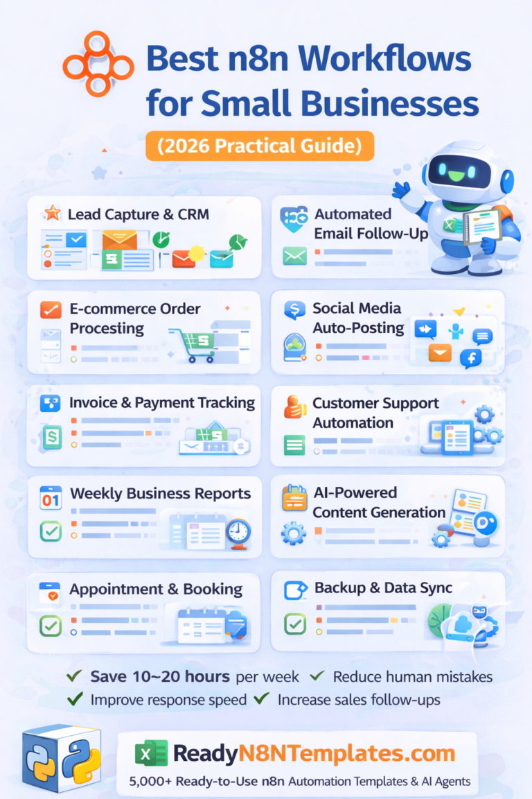 Best n8n Workflows for Small Businesses (2026 Practical Guide)