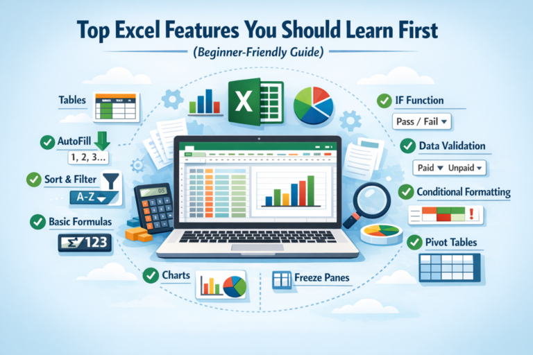 Top Excel Features You Should Learn First (Beginner-Friendly Guide)