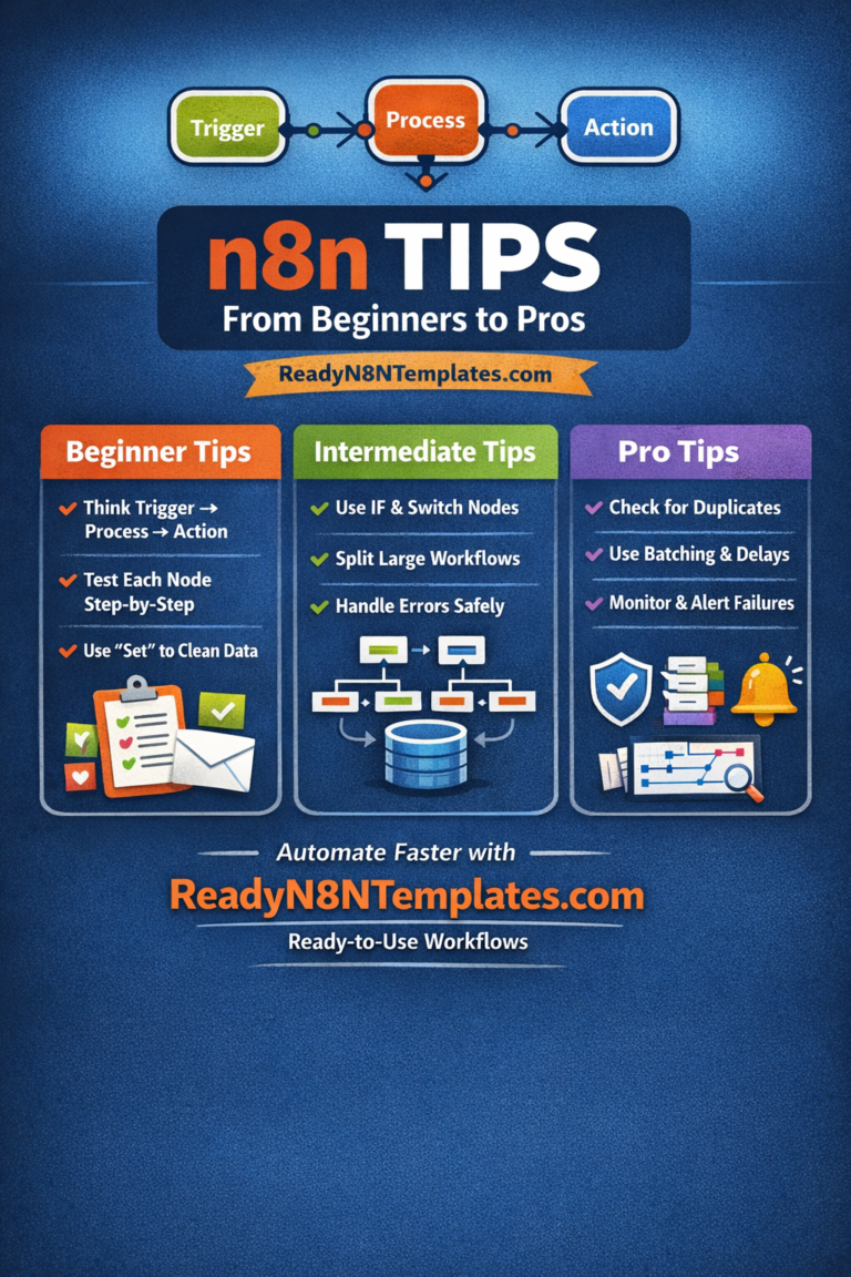 n8n Tips for Beginners to Pros (Simple, Practical, Powerful)