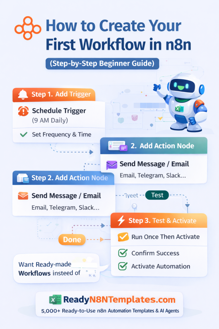 How to Create Your First Workflow in n8n (Step-by-Step Beginner Guide)