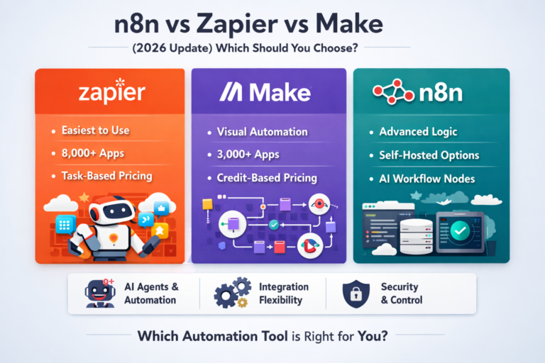 n8n vs Zapier vs Make (2026 Update): Which Automation Tool Should You Choose?