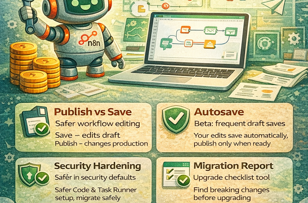 Latest n8n Updates (2026): Autosave, Publish vs Save, Security & Faster Building