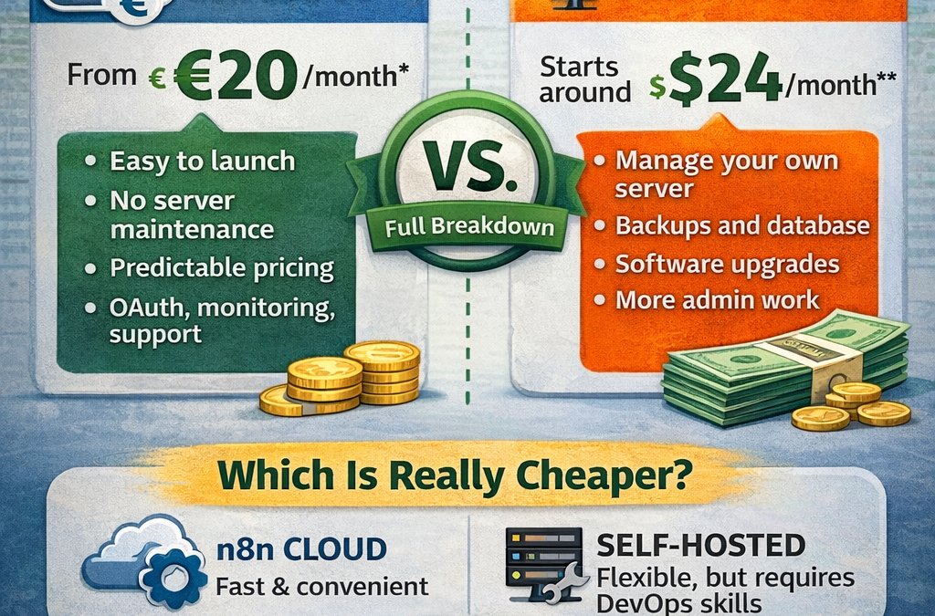 n8n Cloud vs Self-Hosted: Full Cost Breakdown